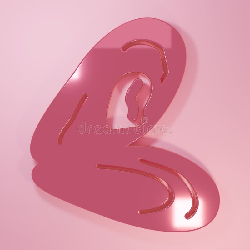 Ikona różowa Mussel izolowana na różowym tle. Świeże pyszne owoce morza. Minimal koncepcja 3D przedstawia ilustrację ilustracji