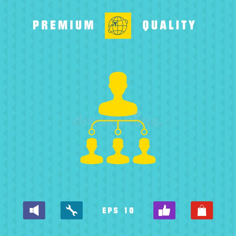 Ikona symbolu hierarchii. elementy graficzne do projektu royalty ilustracja