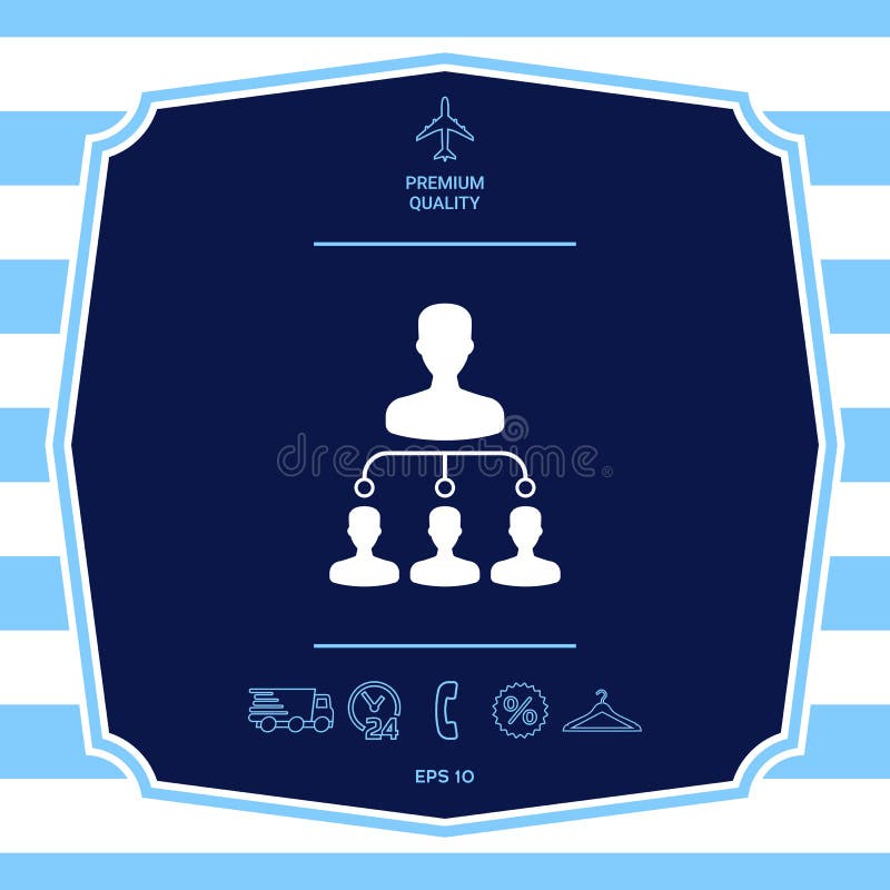 Ikona symbolu hierarchii. elementy graficzne do projektu royalty ilustracja