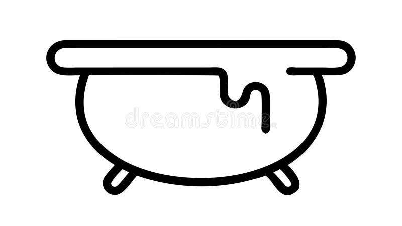 Ikona wanny na relaks łazienkowy i projekt wektora higienicznego Generative AI ilustracja wektor