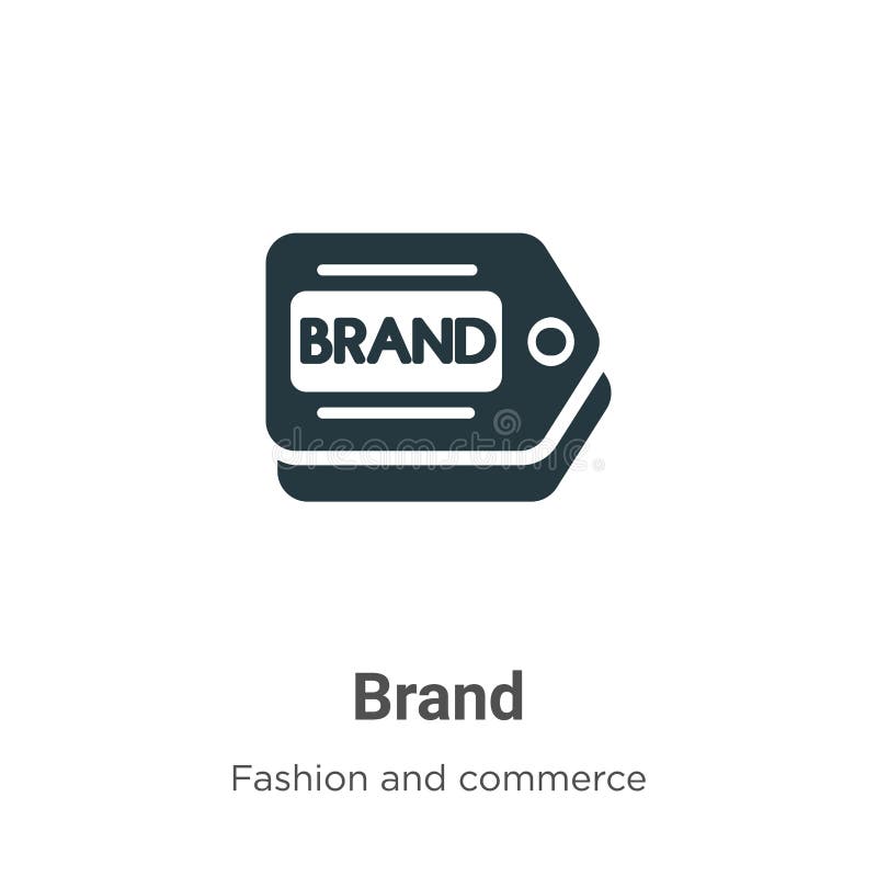 Ikona wektora marki na białym tle Znak symbolu ikony płaskiego wektora marki pochodzący z kolekcji moda nowoczesna i handel dla u