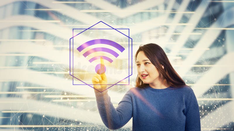 Ikone des drahtlosen Netzwerks lizenzfreie stockfotos