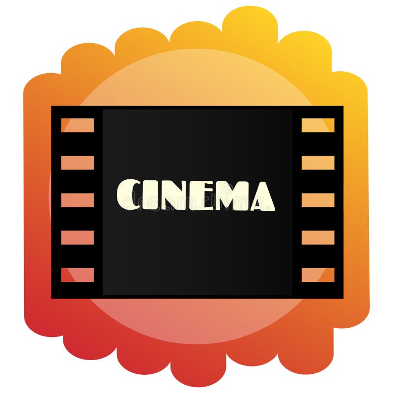 Ikone des Kinos Kinematographie und Filme stock abbildung Ikone des Kinos Kinematographie und Filme stock abbildung