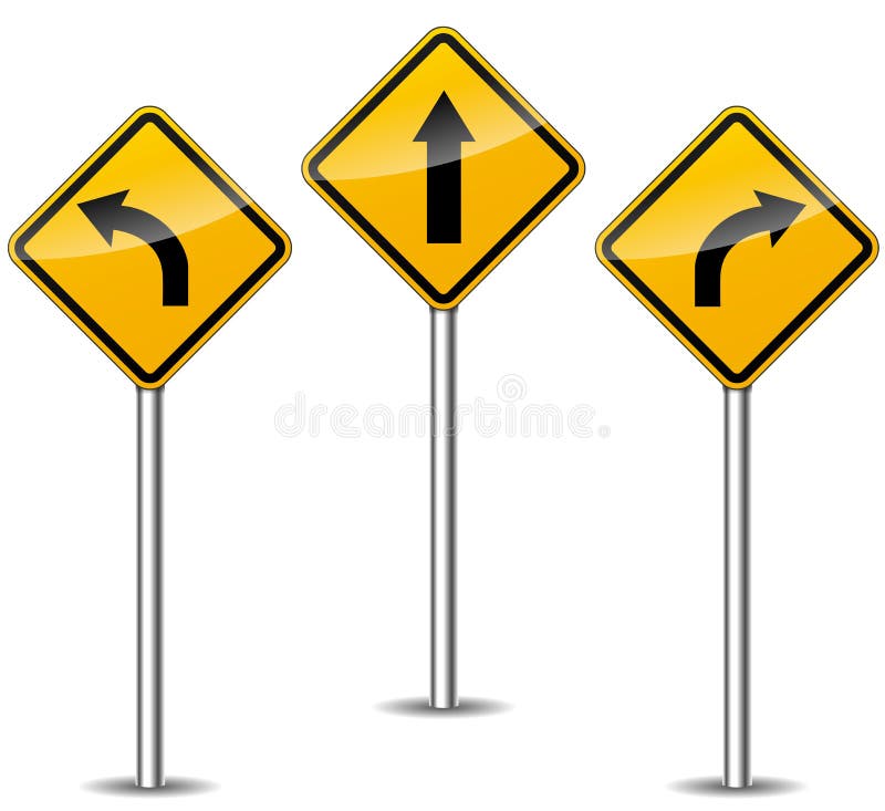 Vektorpfeil-Schilder stock abbildung
