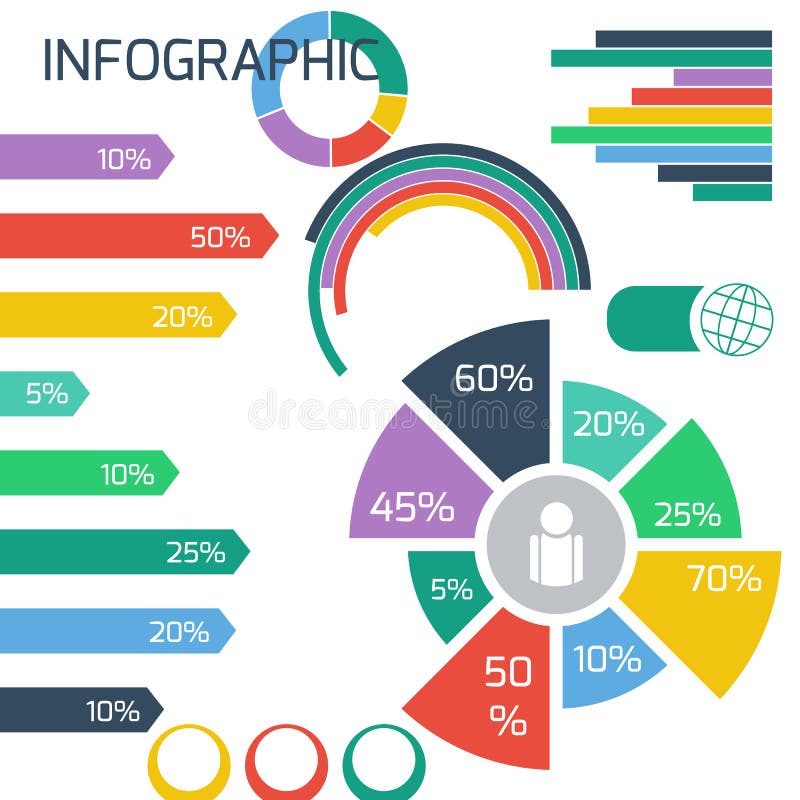Ikonen und Elemente Infographics für Darstellung vektor abbildung Ikonen und Elemente Infographics für Darstellung vektor abbildung