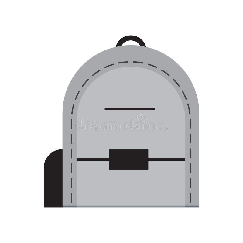 Ikonenvektor-Illustrationsdesign der Schultasche flaches stock abbildung Ikonenvektor-Illustrationsdesign der Schultasche flaches stock abbildung
