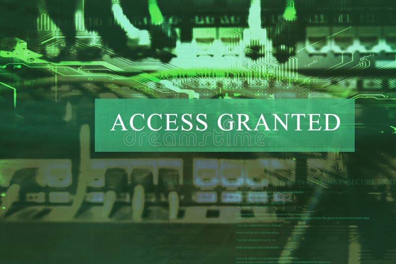 Il ` Access ha assegnato il ` allo schermo del sistema informatico fotografia stock Il ` Access ha assegnato il ` allo schermo del sistema informatico fotografia stock