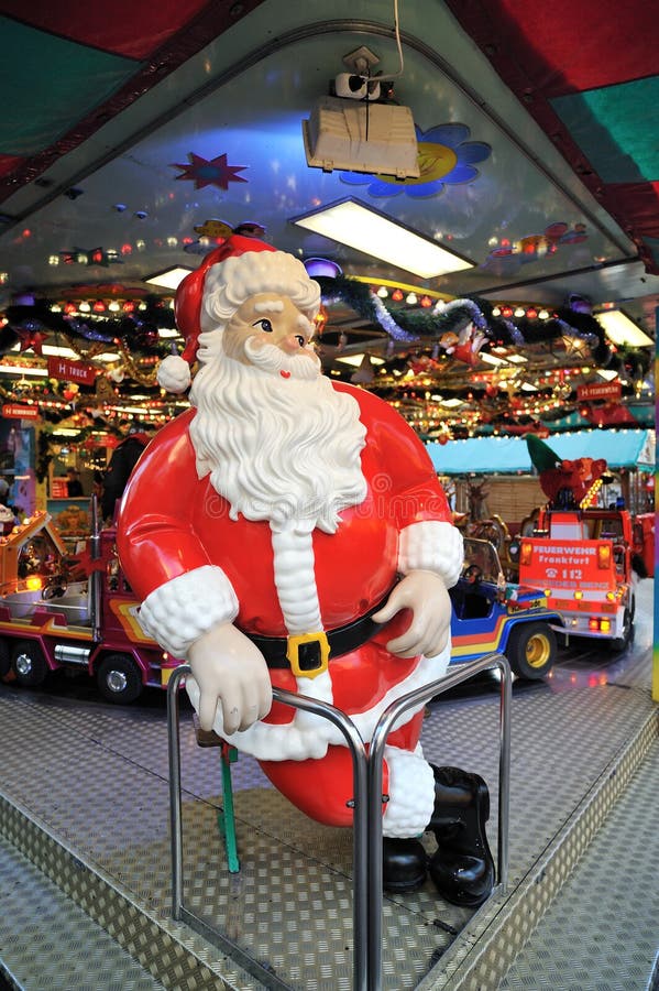 Il Babbo Natale nel servizio di natale fotografia stock