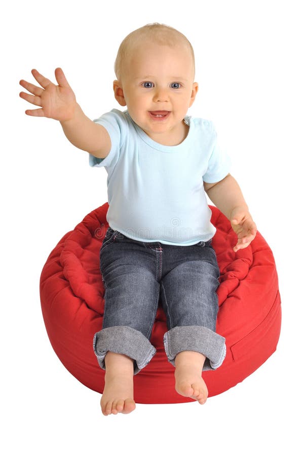 Il bambino dice ciao immagine stock libera da diritti Il bambino dice ciao immagine stock libera da diritti