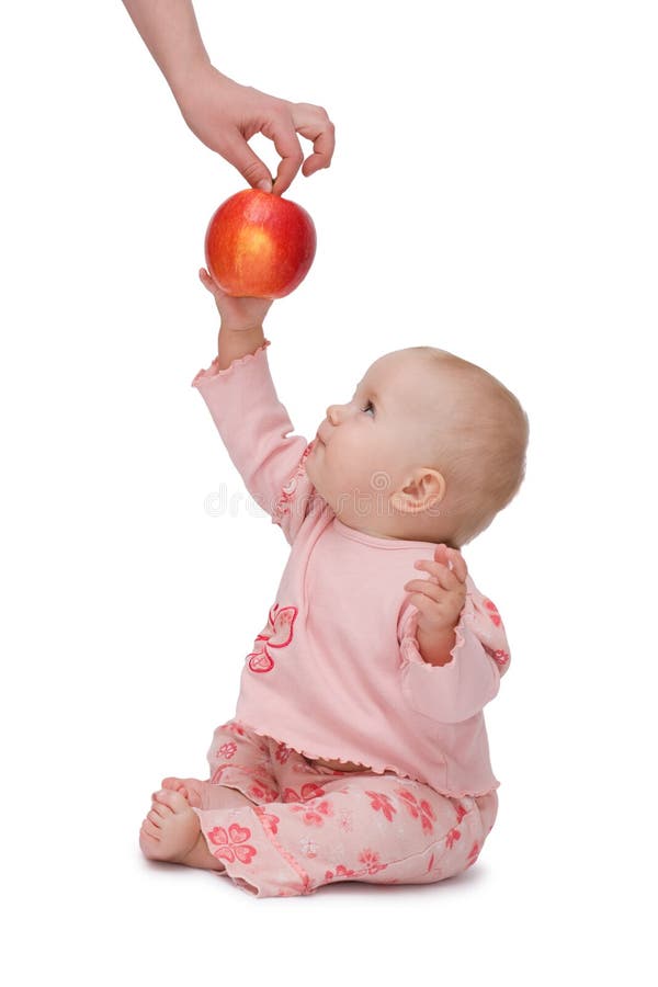 Il bambino vuole una mela!
