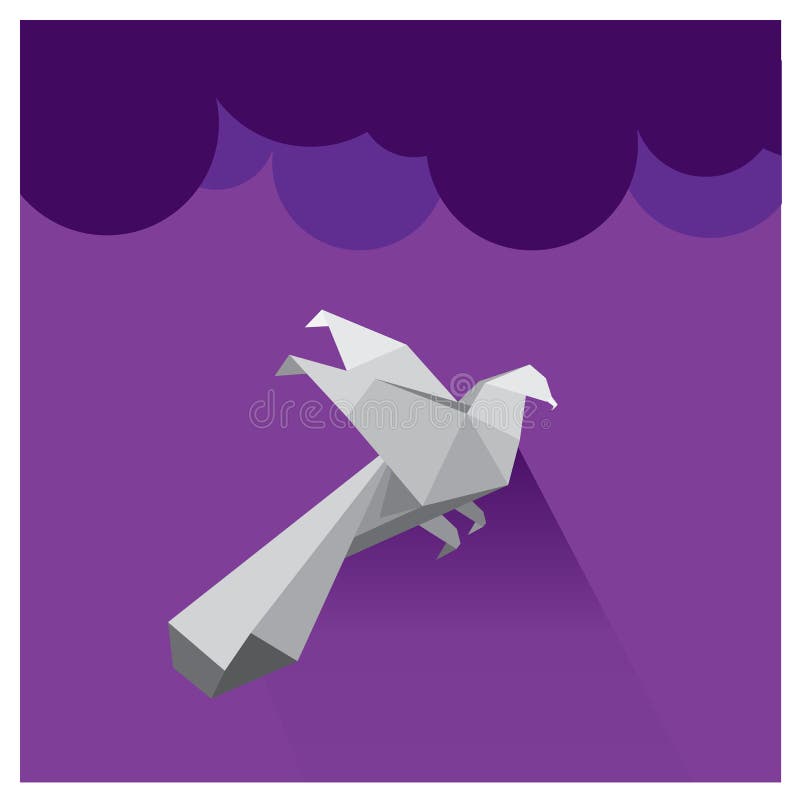 Il bello cielo porpora di vettore si appanna la siluetta del falco royalty illustrazione gratis Il bello cielo porpora di vettore si appanna la siluetta del falco royalty illustrazione gratis
