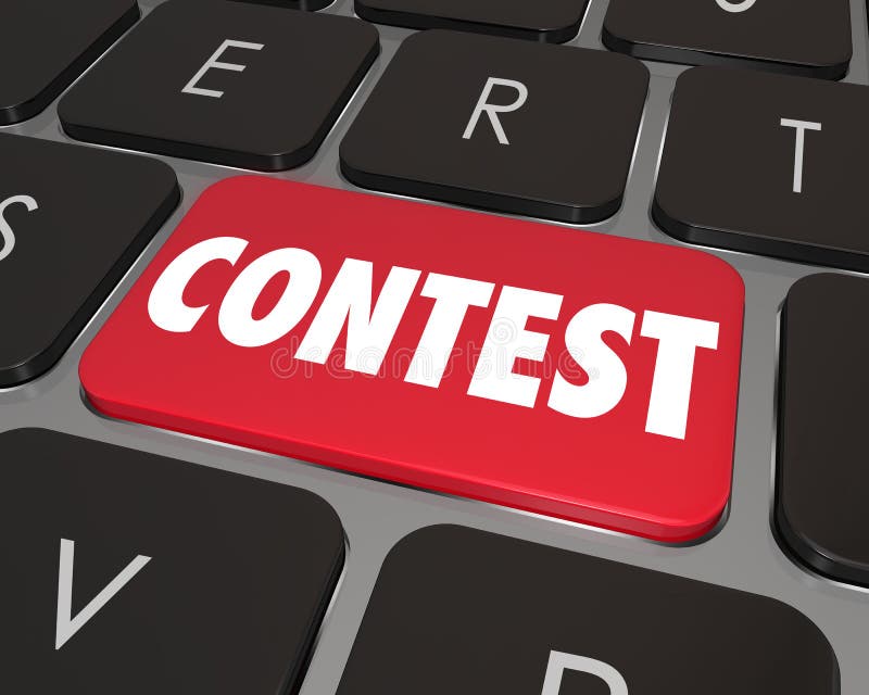 Il bottone del tasto del computer di concorso entra nel disegno premiato di posta online