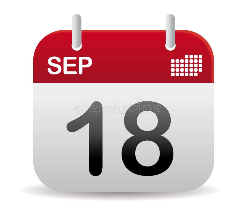 Il calendario di settembre si leva in piedi in su illustrazione di stock Il calendario di settembre si leva in piedi in su illustrazione di stock