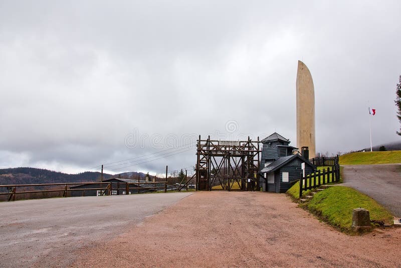 Il campo di Struthof. Campo di concentramento alsaziano congelato della seconda guerra mondiale sviluppata dai Nazi tedeschi a Natzwiller, Francia