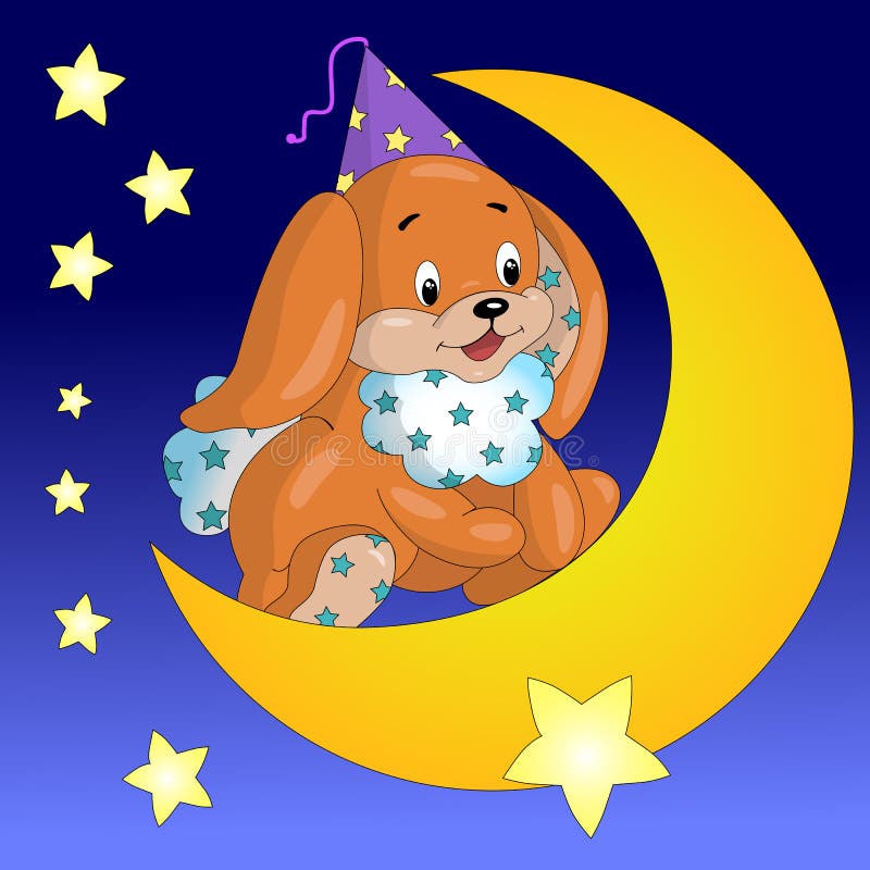 Cane Piacevole Che Si Siede E Che Cerca Attesa Del Cane Della Testarossa Illustrazione