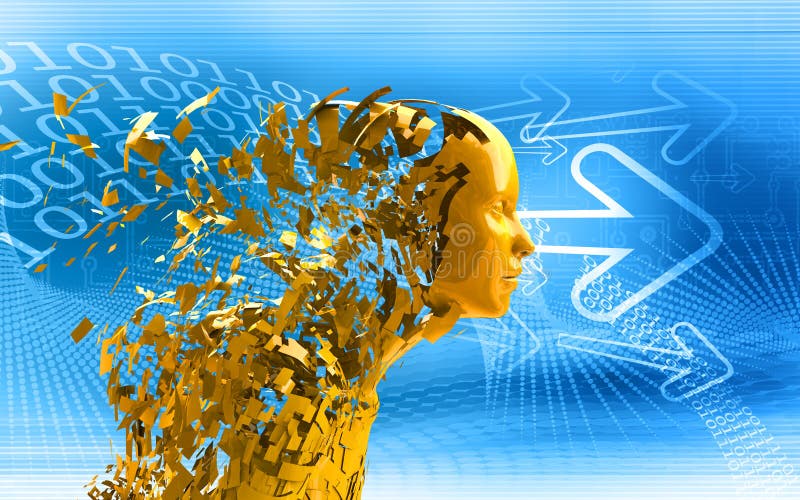 Il carattere astratto si è frantumato royalty illustrazione gratis Il carattere astratto si è frantumato royalty illustrazione gratis