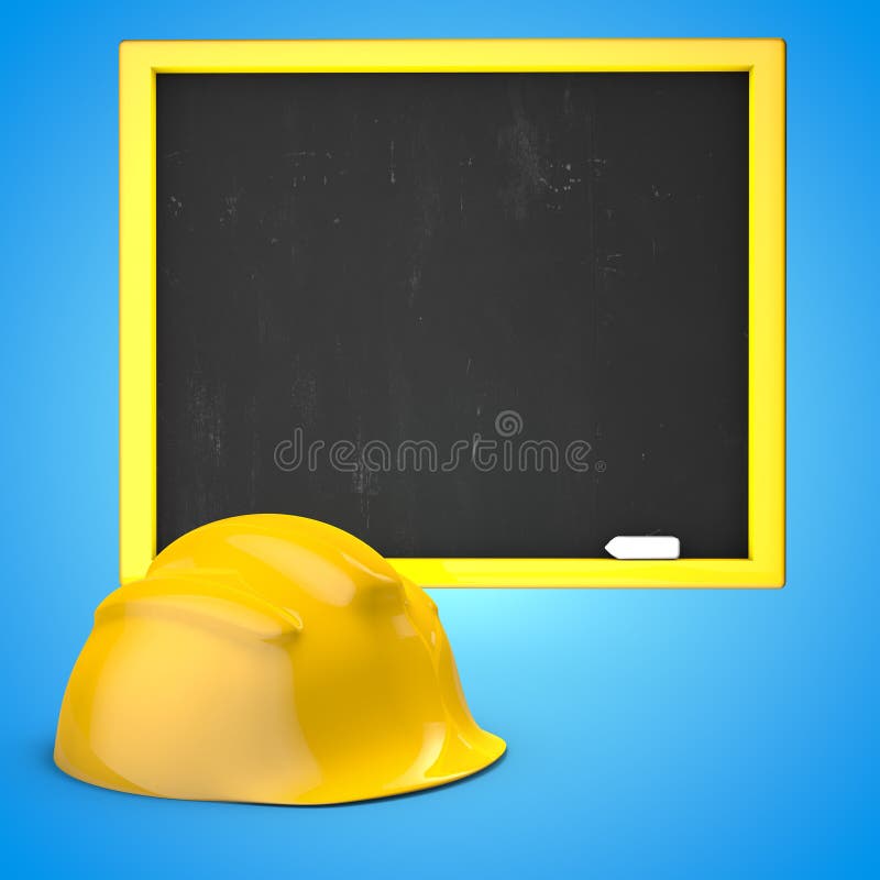 Il casco giallo 3D della costruzione rende l'illustrazione royalty illustrazione gratis Il casco giallo 3D della costruzione rende l'illustrazione royalty illustrazione gratis