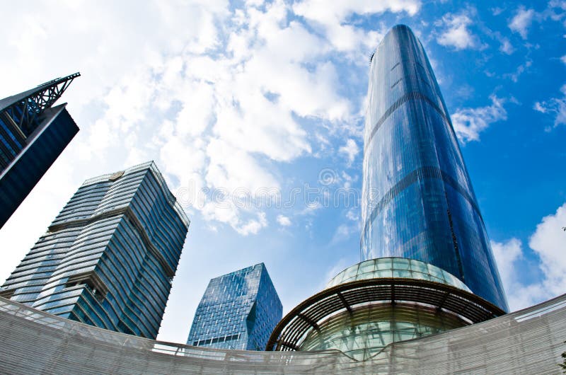 Il centro di finanze internazionali di Guangzhou (GZIFC) immagine stock libera da diritti Il centro di finanze internazionali di Guangzhou (GZIFC) immagine stock libera da diritti