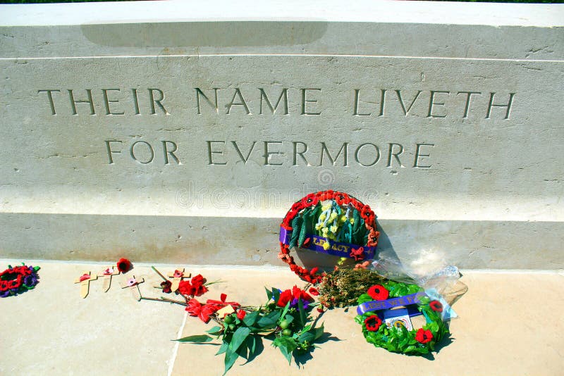 Il cimitero austalian del fisrt worldwar al bretonneux di villers in Piccardia fotografie stock Il cimitero austalian del fisrt worldwar al bretonneux di villers in Piccardia fotografie stock