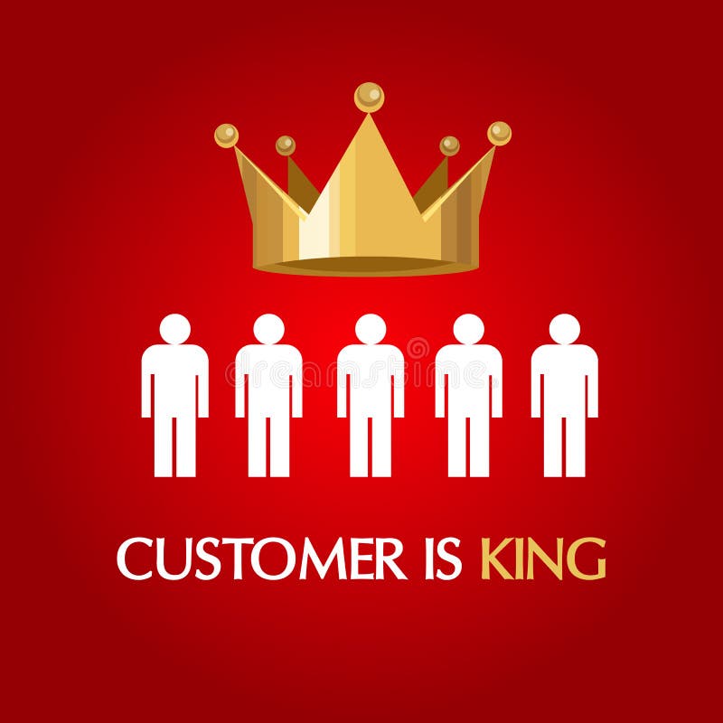 Il cliente è regina dell'utente del consumatore di re royalty illustrazione gratis Il cliente è regina dell'utente del consumatore di re royalty illustrazione gratis
