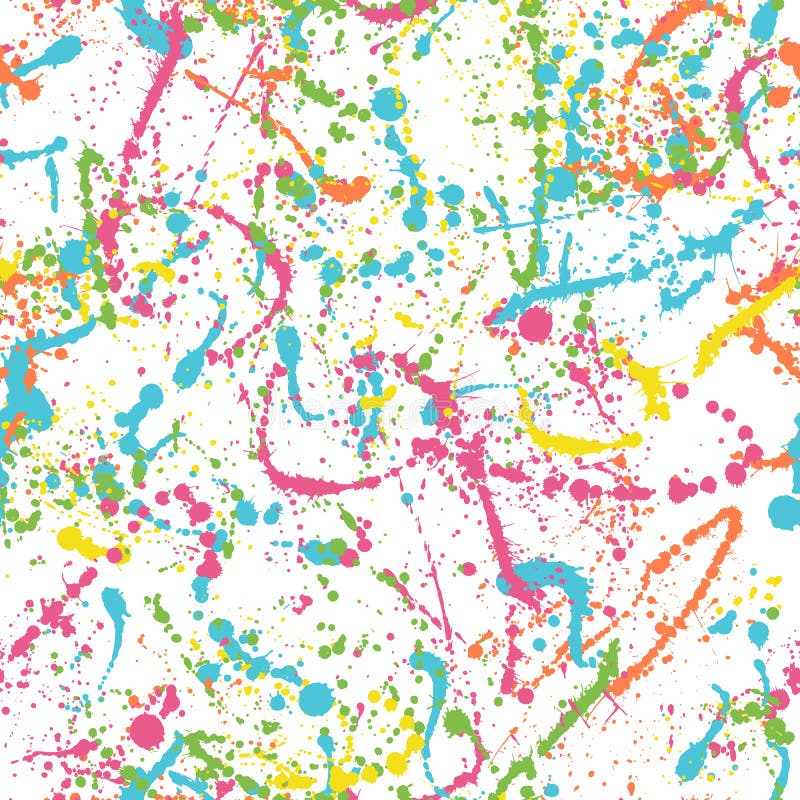 Colorful splatters - vector seamless pattern. Colorful splatters - vector seamless pattern