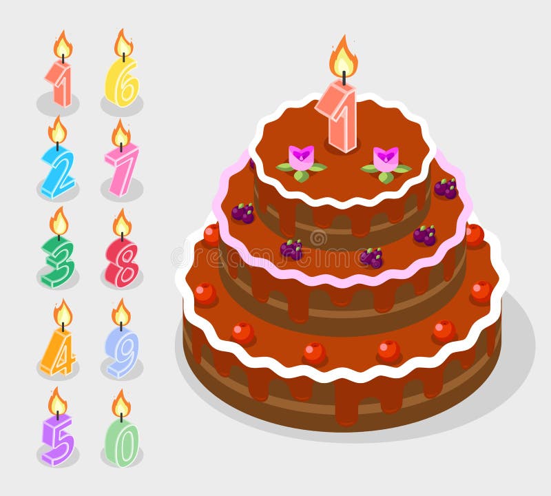 Il compleanno esamina in controluce i numeri 3d del fuoco isometrici illustrazione vettoriale Il compleanno esamina in controluce i numeri 3d del fuoco isometrici illustrazione vettoriale