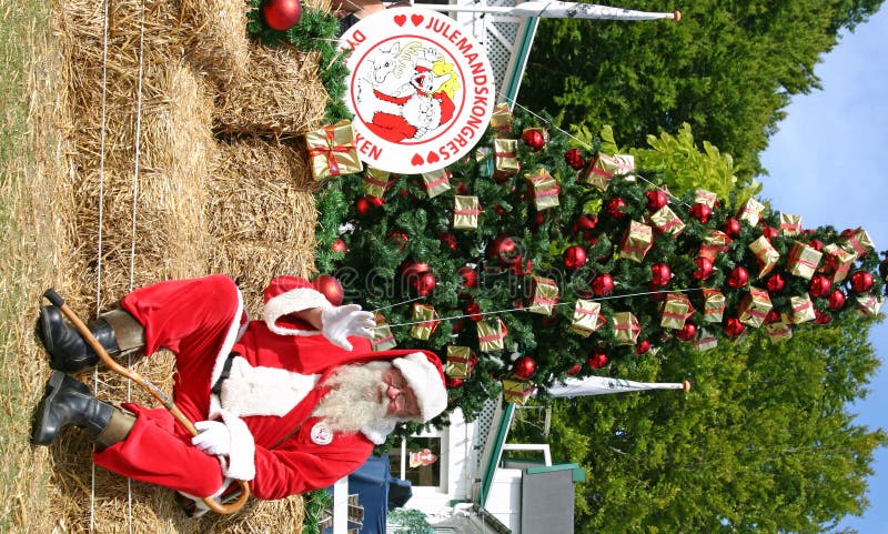 Il congresso del Babbo Natale del mondo a Copenhaghen fotografie stock