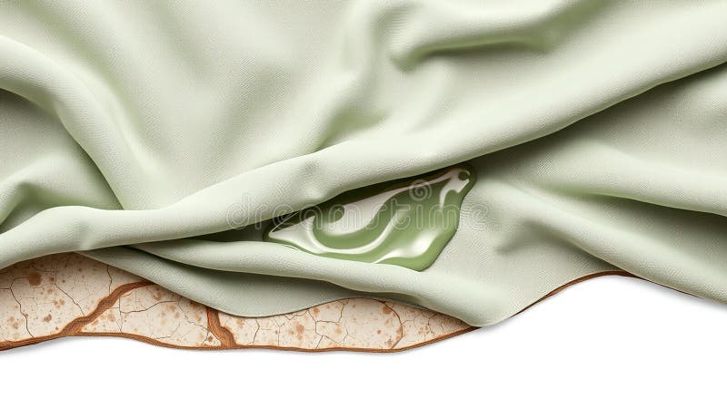Il corpo verde in bronzo e salvia di lusso diffonde un'esperienza di autoCare calma e sofisticata royalty illustrazione gratis