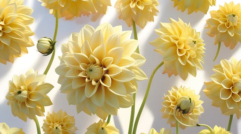 Il crisantemo giallo fiorisce sullo sfondo bianco. royalty illustrazione gratis