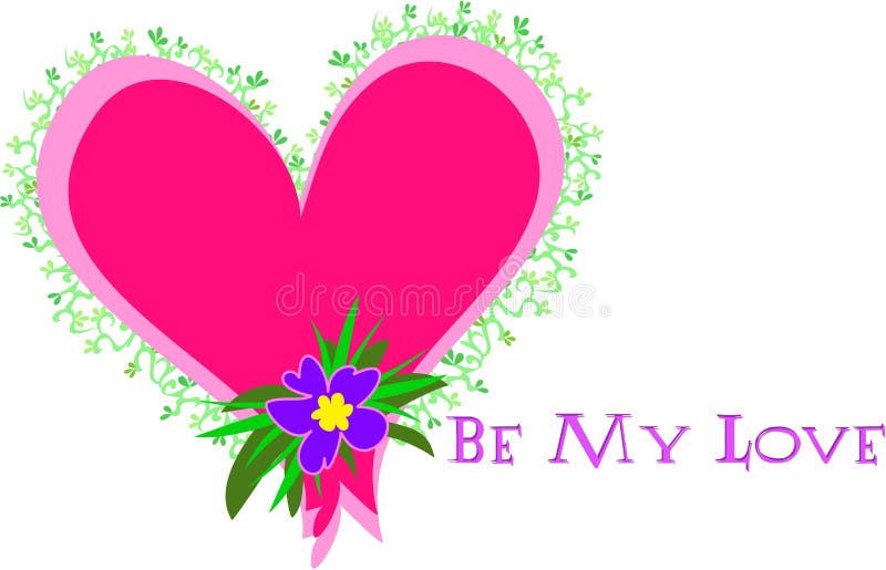 Il cuore con è il mio messaggio di amore royalty illustrazione gratis Il cuore con è il mio messaggio di amore royalty illustrazione gratis