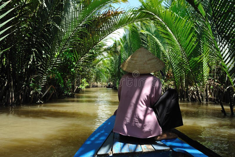 Il delta del Mekong immagini stock libere da diritti Il delta del Mekong immagini stock libere da diritti
