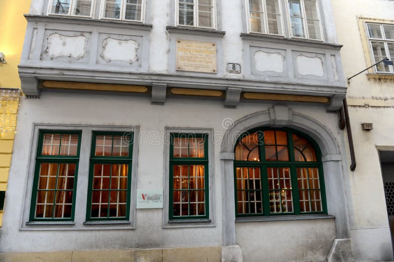 Il di casa museo del compositore Mozart sulla via Domgasse di Vienna