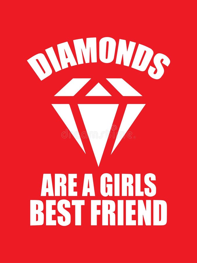 Il diamante è un testo del migliore amico delle ragazze isolato su fondo rosso Illustrazione di Diamond Vector su fondo rosso illustrazione vettoriale Il diamante è un testo del migliore amico delle ragazze isolato su fondo rosso Illustrazione di Diamond Vector su fondo rosso illustrazione vettoriale