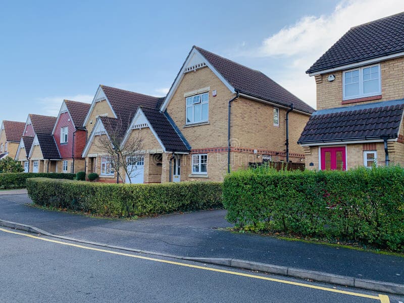 Il drayton occidentale è una città suburbana nella città di Londra di hillingdon immagini stock
