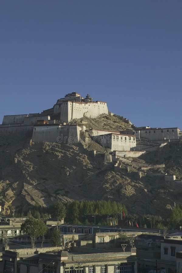 The Dzong (Old Fort ) in Gyantse of Tibet. The Dzong (Old Fort ) in Gyantse of Tibet.