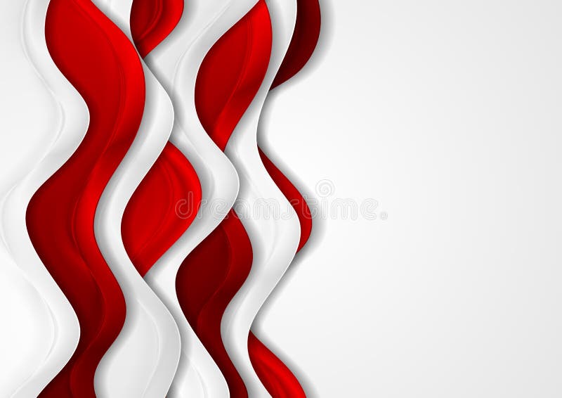 Il fondo corporativo astratto con rosso e grey ondeggia royalty illustrazione gratis Il fondo corporativo astratto con rosso e grey ondeggia royalty illustrazione gratis