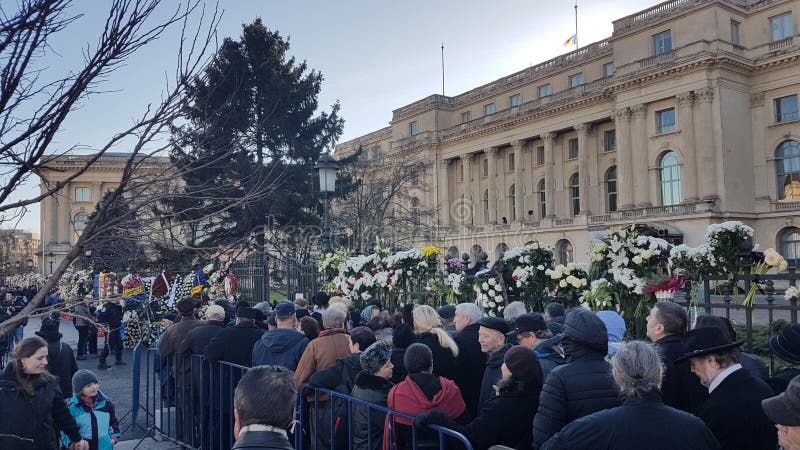 Il funerale di re Michael della Romania fotografia stock libera da diritti Il funerale di re Michael della Romania fotografia stock libera da diritti