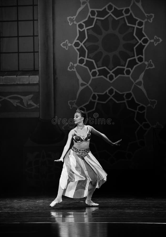 Il funzionamento del di Nights†dei “One mille ed uno di balletto della regina fotografie stock libere da diritti Il funzionamento del di Nights†dei “One mille ed uno di balletto della regina fotografie stock libere da diritti