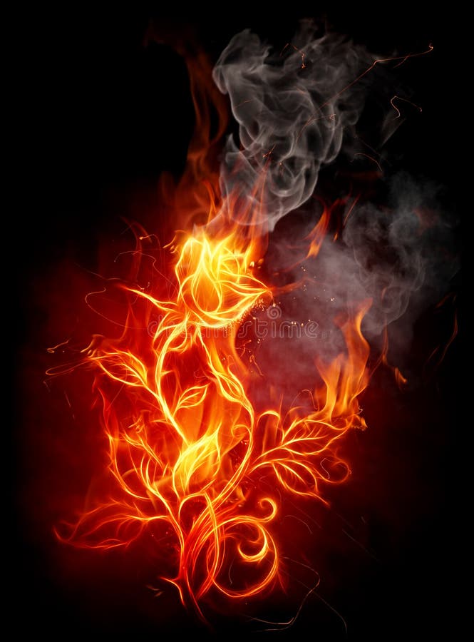 Il fuoco è aumentato royalty illustrazione gratis Il fuoco è aumentato royalty illustrazione gratis