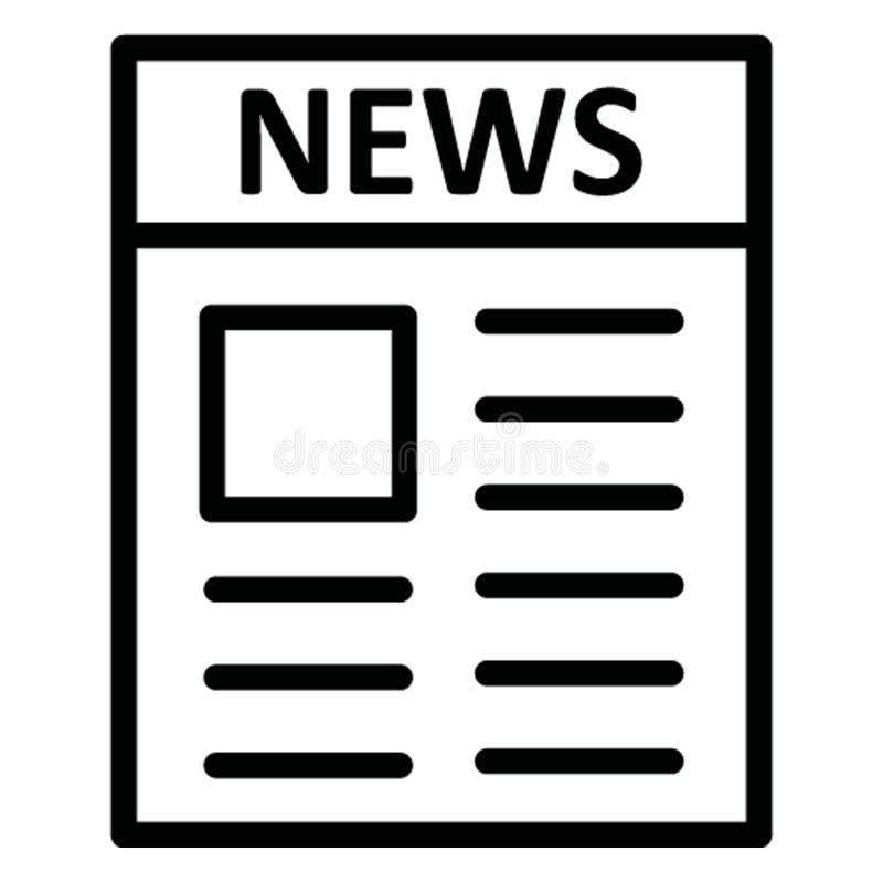 Il giornale ha isolato l'icona di vettore che può modificare facilmente royalty illustrazione gratis Il giornale ha isolato l'icona di vettore che può modificare facilmente royalty illustrazione gratis