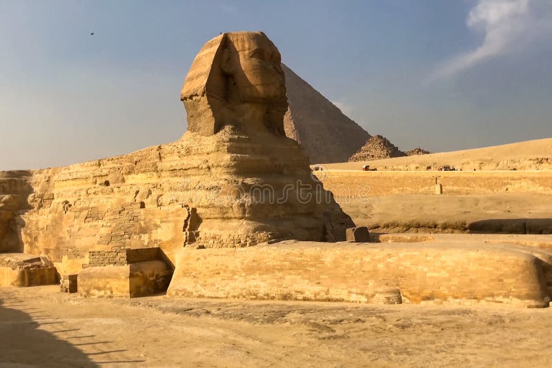 Il grande Sphinx Sphinx egiziano La settima meraviglia del mondo Megaliti antiche immagine stock Il grande Sphinx Sphinx egiziano La settima meraviglia del mondo Megaliti antiche immagine stock