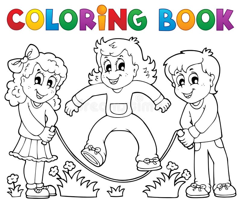 Il libro da colorare scherza il tema 1 del gioco illustrazione di stock Il libro da colorare scherza il tema 1 del gioco illustrazione di stock