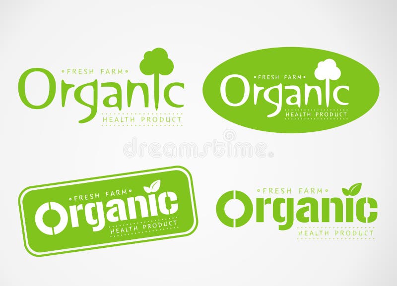 Il logo ed il simbolo progettano organico illustrazione vettoriale Il logo ed il simbolo progettano organico illustrazione vettoriale