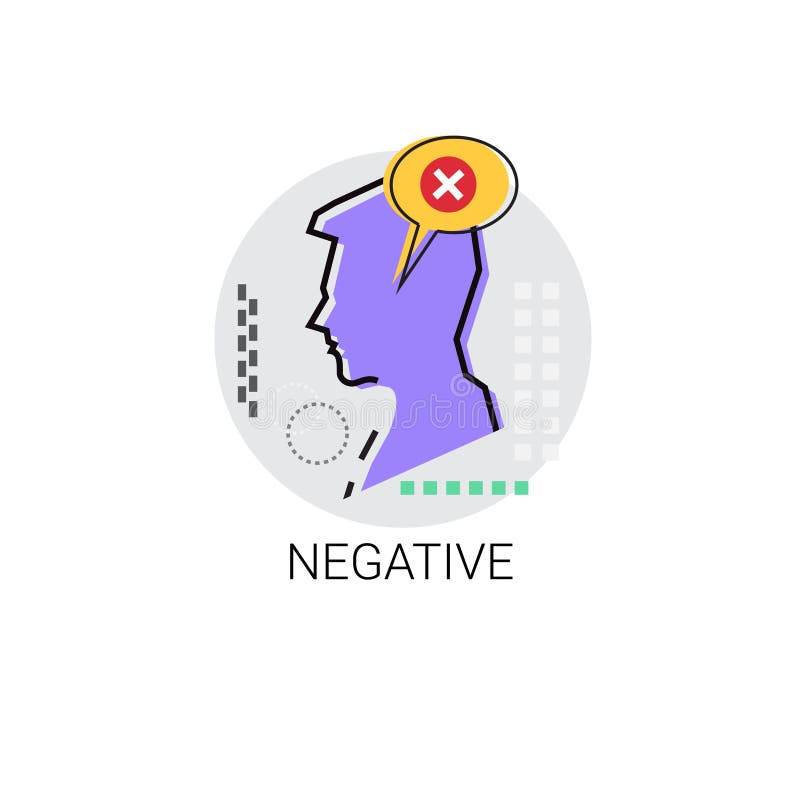 Il Male negativo ha disapprovato avatar dell'icona di profilo illustrazione vettoriale Il Male negativo ha disapprovato avatar dell'icona di profilo illustrazione vettoriale