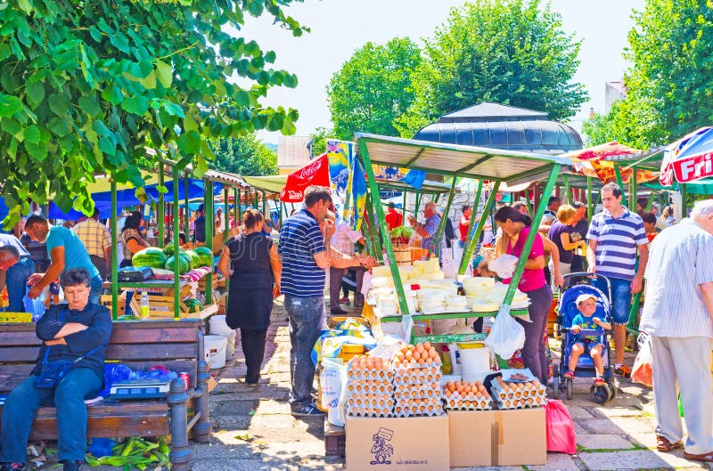 Il mercato dell'alimento fotografia stock