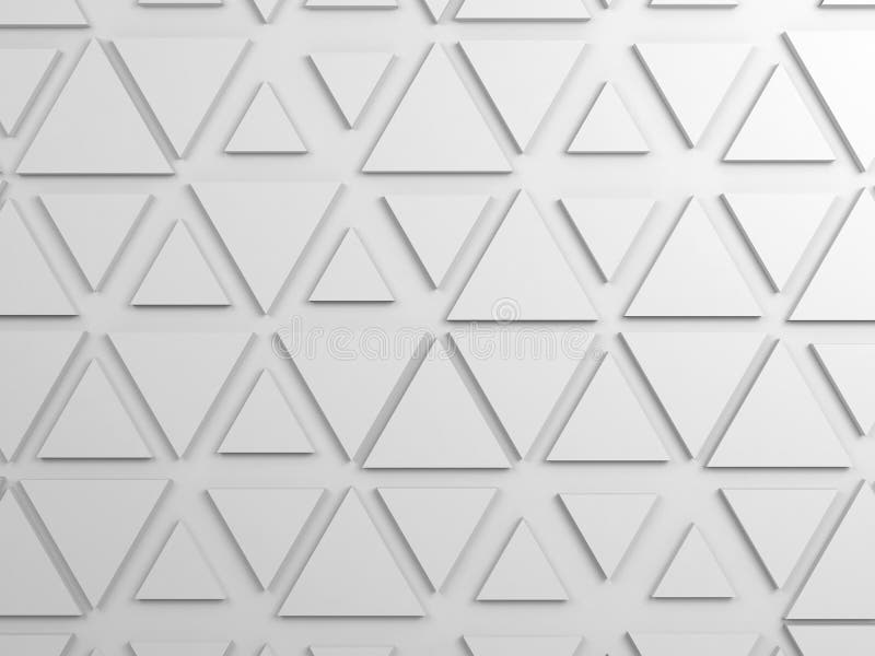 Il modello dei triangoli, 3d rende l'illustrazione fotografia stock Il modello dei triangoli, 3d rende l'illustrazione fotografia stock