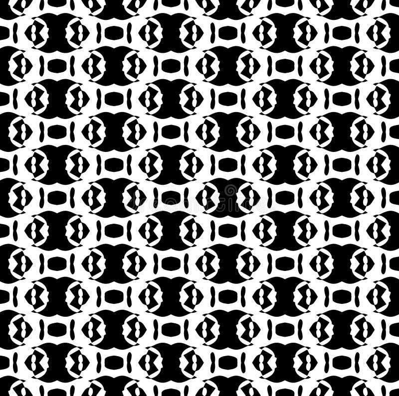 Il modello di ripetizione e l'immagine in bianco e nero di vettore sottraggono il fondo royalty illustrazione gratis