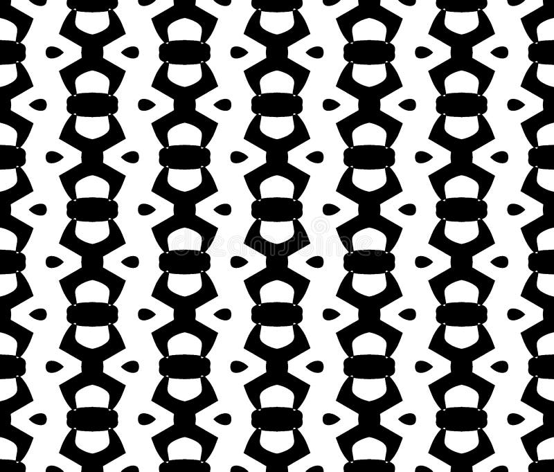 Il modello di ripetizione e l'immagine in bianco e nero di vettore sottraggono il fondo illustrazione vettoriale