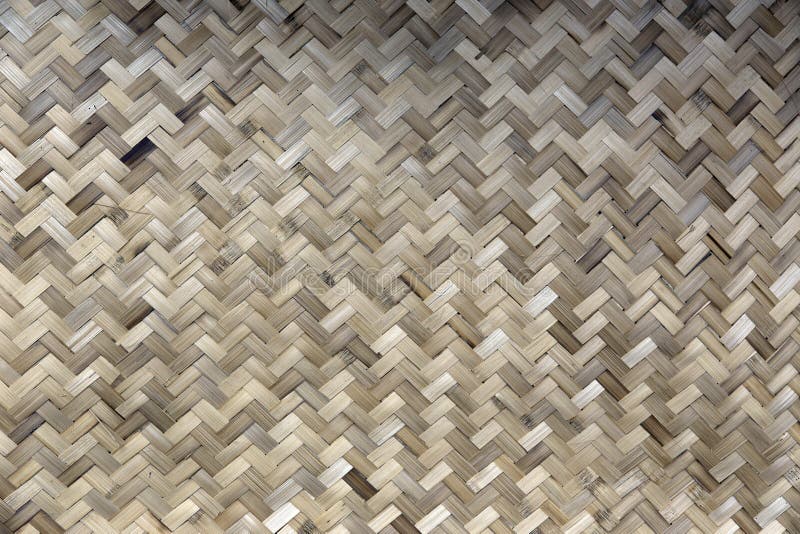 Il modello tessi brown rattan in legno di bambù per frame immagine stock libera da diritti