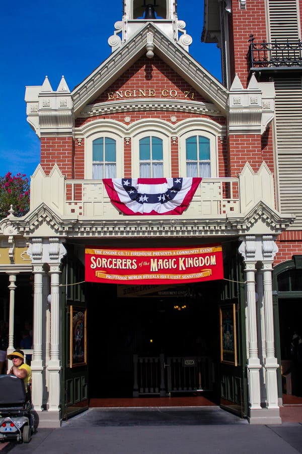 Look at the fire station inside the Magic Kingdom in Walt Disney World, Orlando, Florida. Look at the fire station inside the Magic Kingdom in Walt Disney World, Orlando, Florida.